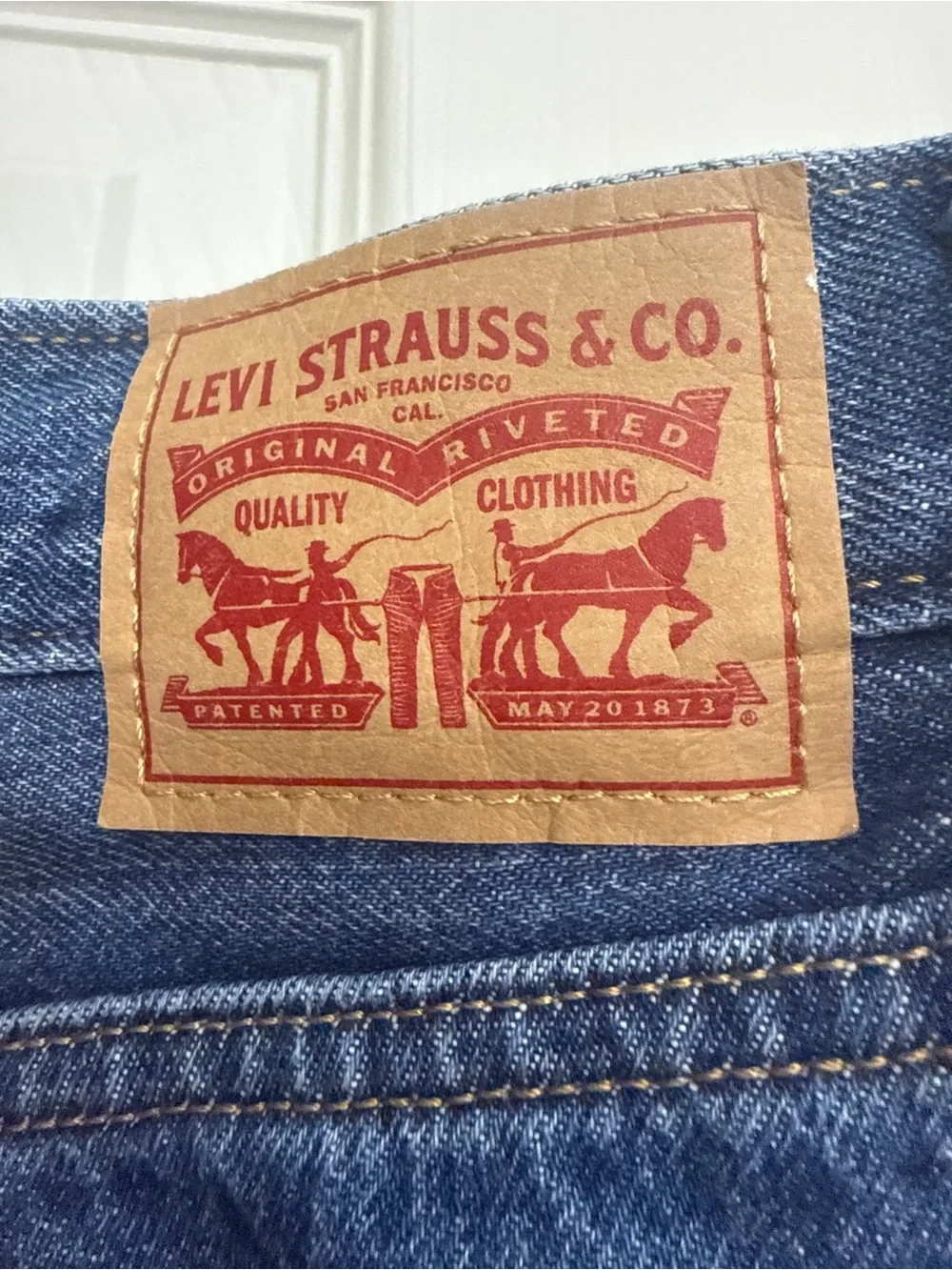 Levi’s Woman’s ‘94 Baggy Blue Straight-Leg Jeans